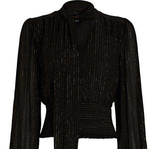 INTERMIX Black Blouse, Size Small, NEW